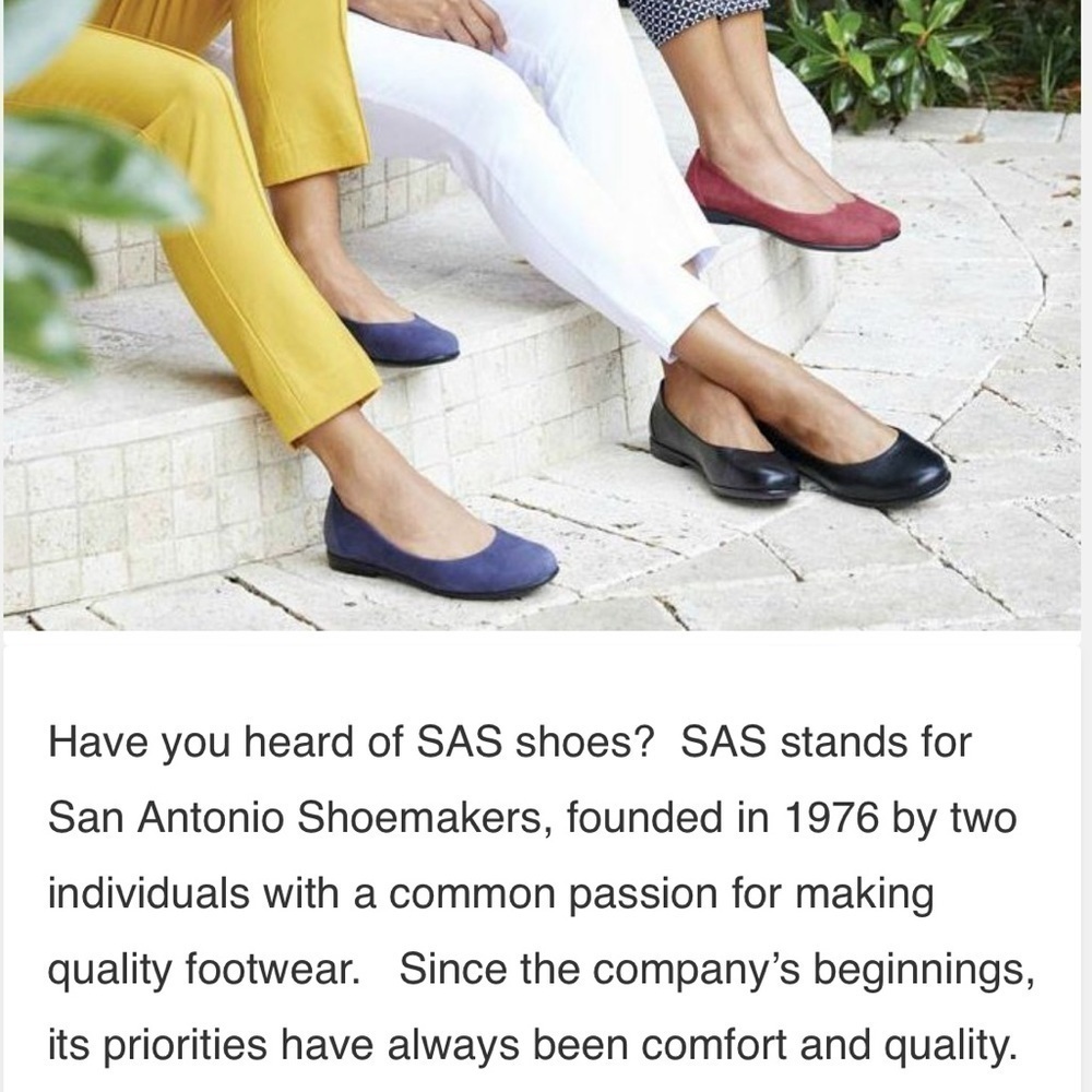 SAS Blue Purple Flats